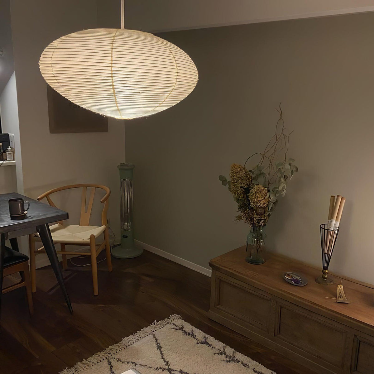 Sente Washi Paper Swag Pendant Light