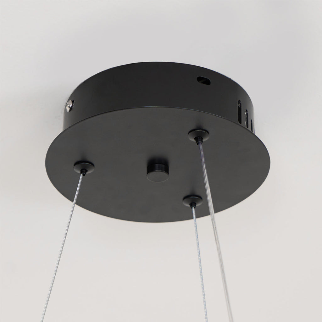 Acorn Ring Wood Chandelier
