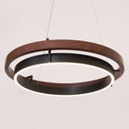 Acorn Ring Wood Chandelier