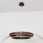 Acorn Ring Wood Chandelier