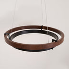 Acorn Ring Wood Chandelier