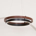 Acorn Ring Wood Chandelier