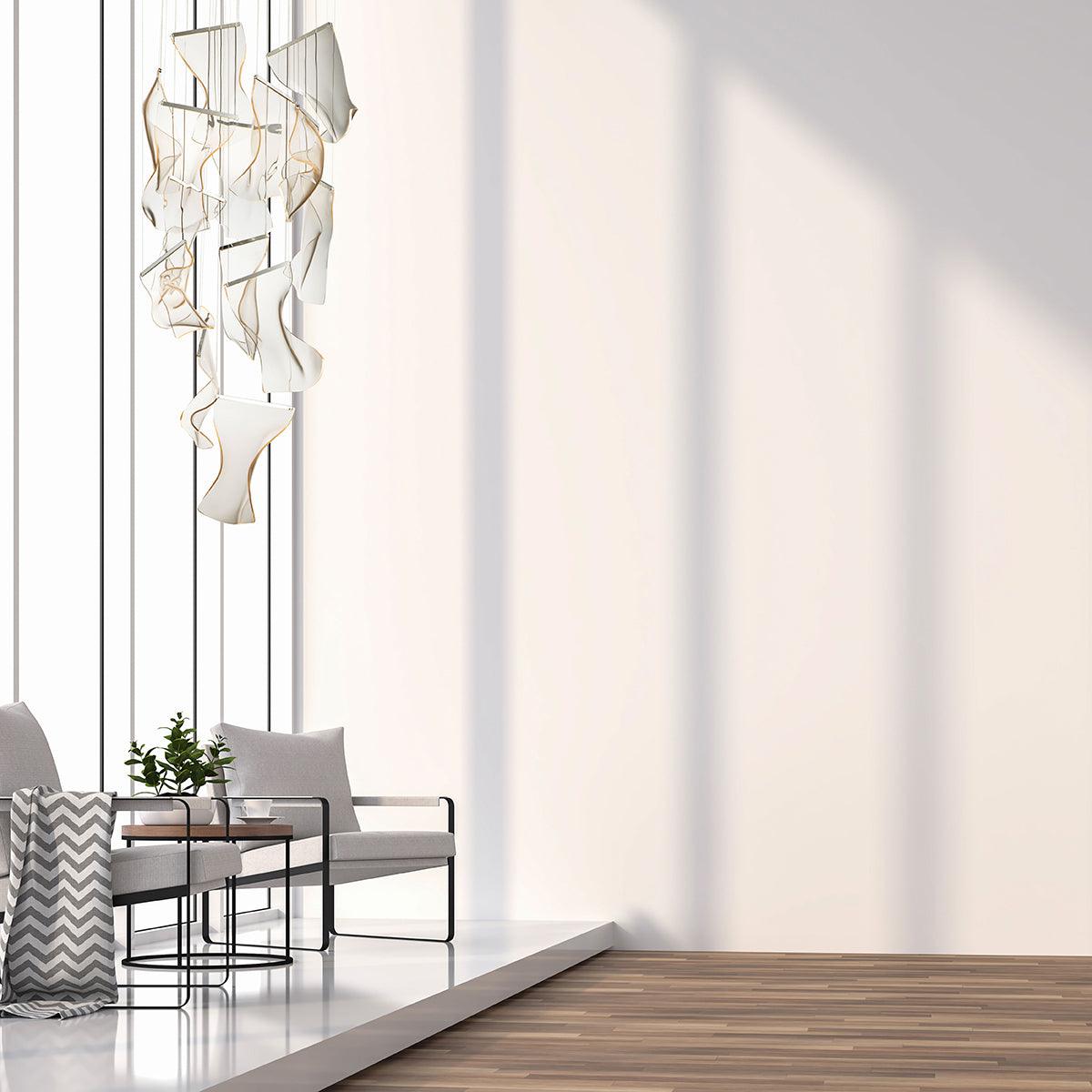 Acrylic LED Chandelier Dimmable Height Adjustable Dining Room Living Room — Gold Silver 3 to 12 Heads