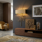 Twig Sculptural Wall Lamp Organic Branch LED Warm White Living Room Bedroom Restaurant — Brass Black