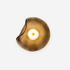 Lunara Elegant Amber Glass Wall Sconce with Warm Glow