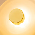 Lunara Elegant Amber Glass Wall Sconce with Warm Glow