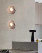 Lunara Elegant Amber Glass Wall Sconce with Warm Glow