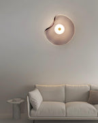 Lunara Elegant Amber Glass Wall Sconce with Warm Glow