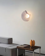 Lunara Elegant Amber Glass Wall Sconce with Warm Glow