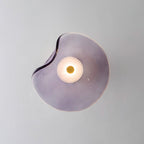 Lunara Elegant Amber Glass Wall Sconce with Warm Glow