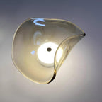 Lunara Elegant Amber Glass Wall Sconce with Warm Glow