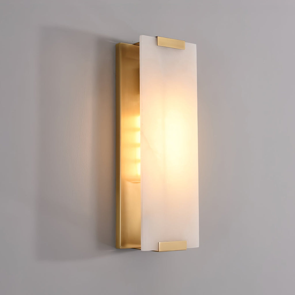 Roux Wall Lamp with Alabaster Panel Glow
