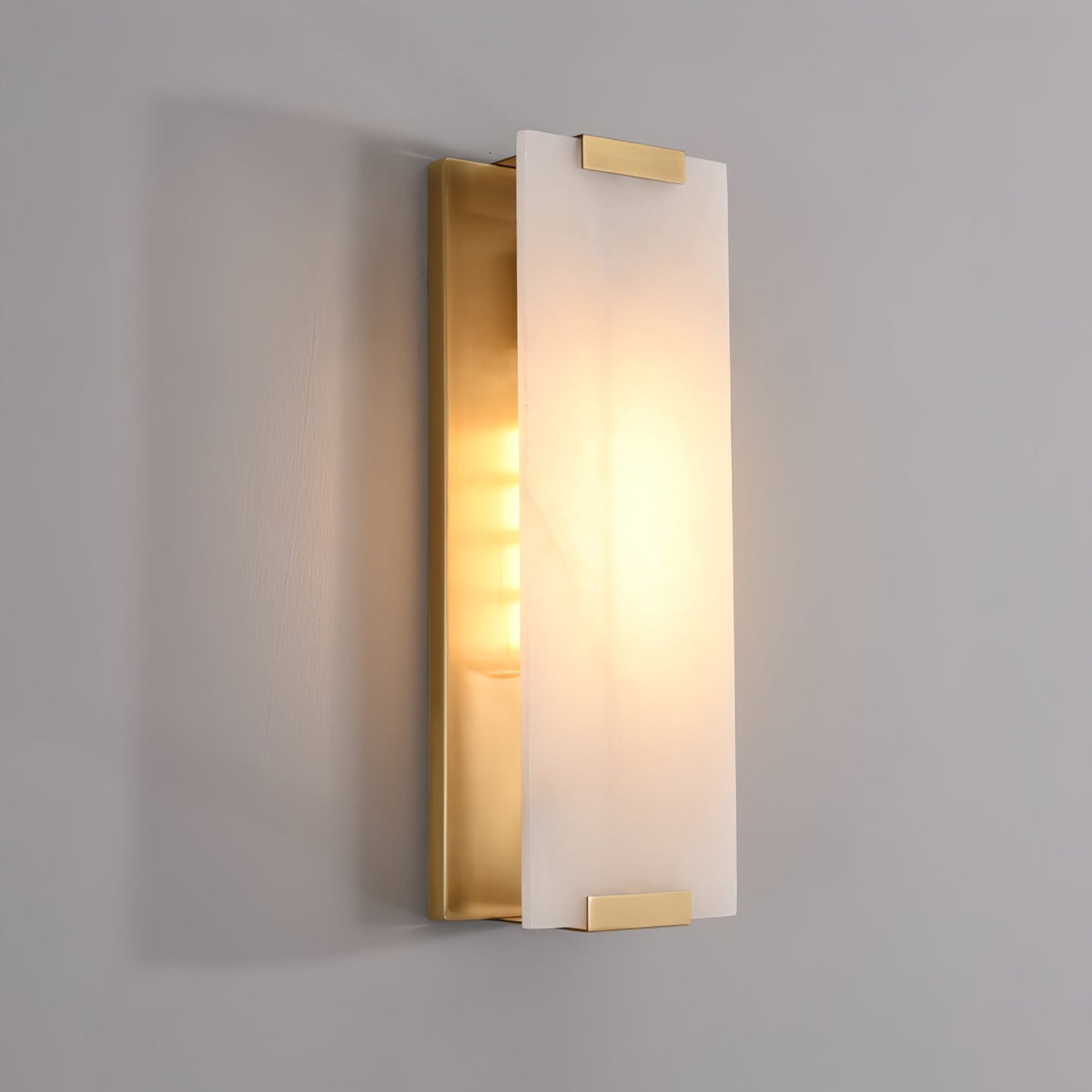 Roux Wall Lamp with Alabaster Panel Glow
