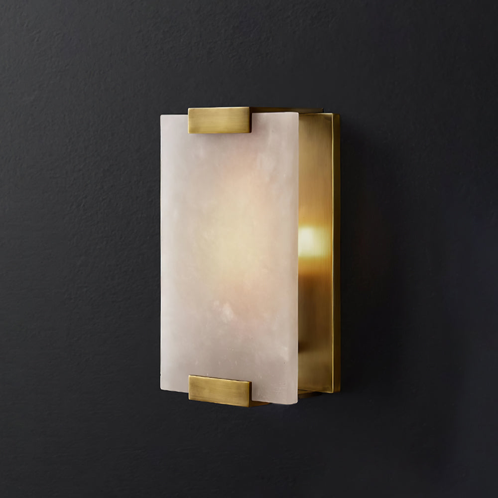Roux Wall Lamp with Alabaster Panel Glow