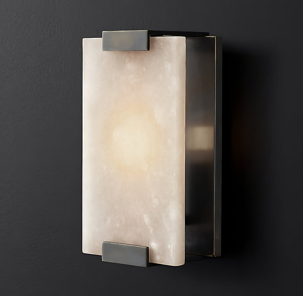 Roux Wall Lamp with Alabaster Panel Glow