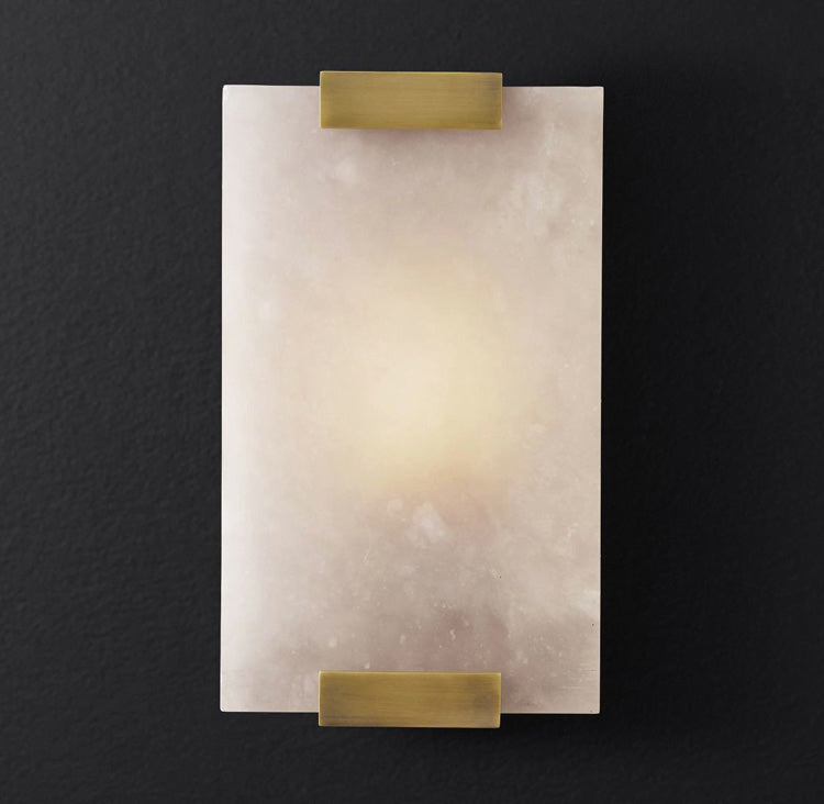 Roux Wall Lamp with Alabaster Panel Glow