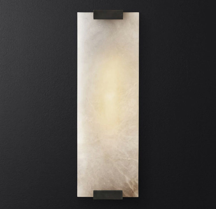 Roux Wall Lamp with Alabaster Panel Glow