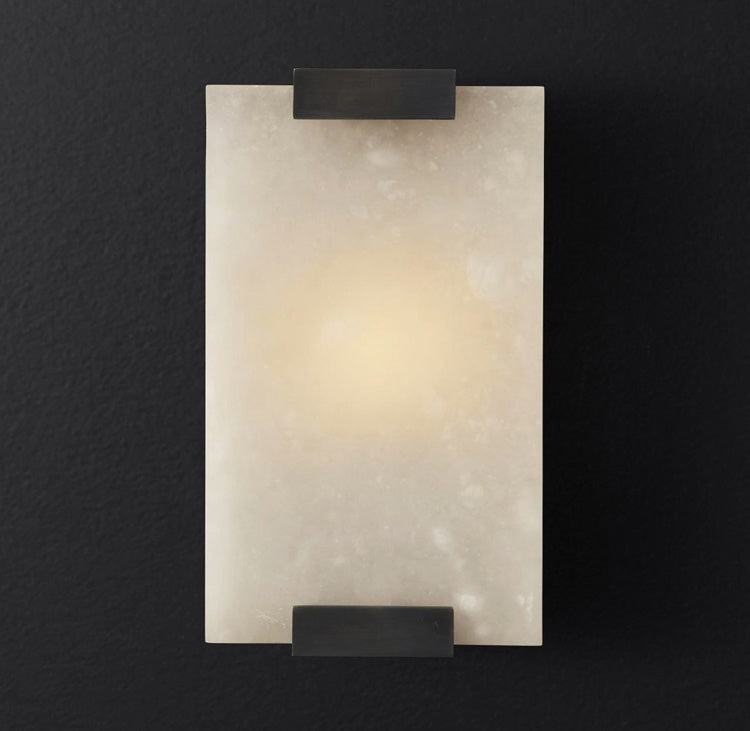Roux Wall Lamp with Alabaster Panel Glow