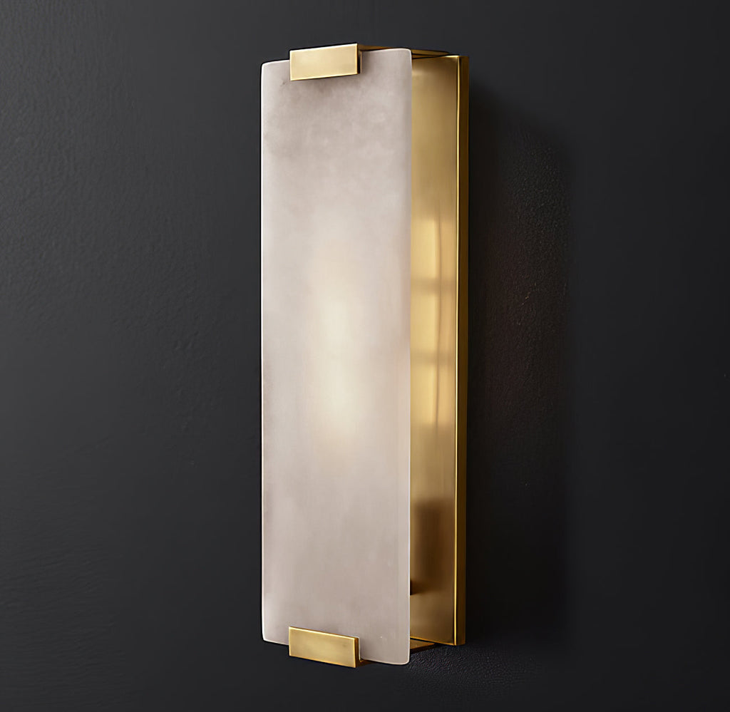 Roux Wall Lamp with Alabaster Panel Glow