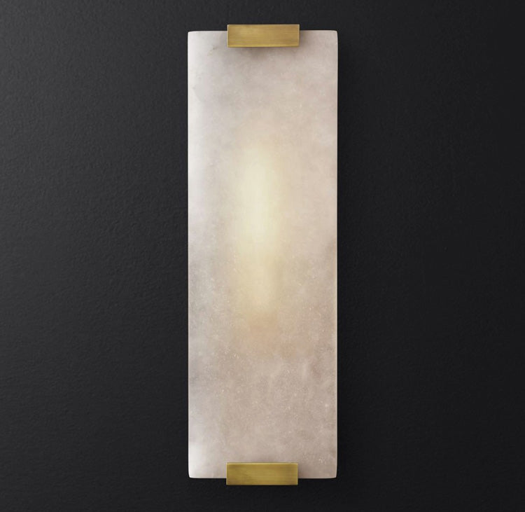 Roux Wall Lamp with Alabaster Panel Glow