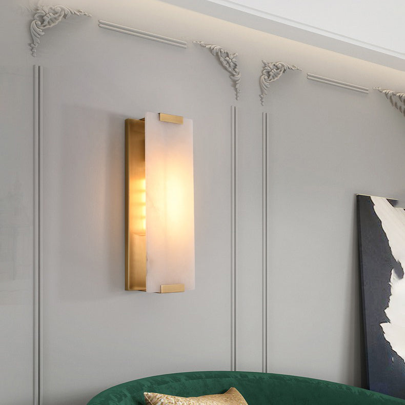 Roux Wall Lamp with Alabaster Panel Glow
