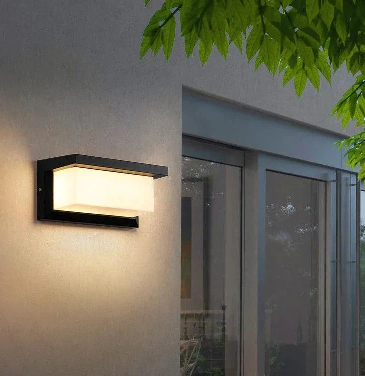Motion Sensor Outdoor LED Wall Light Waterproof Porch Courtyard Garden — 3 Styles Warm Cool