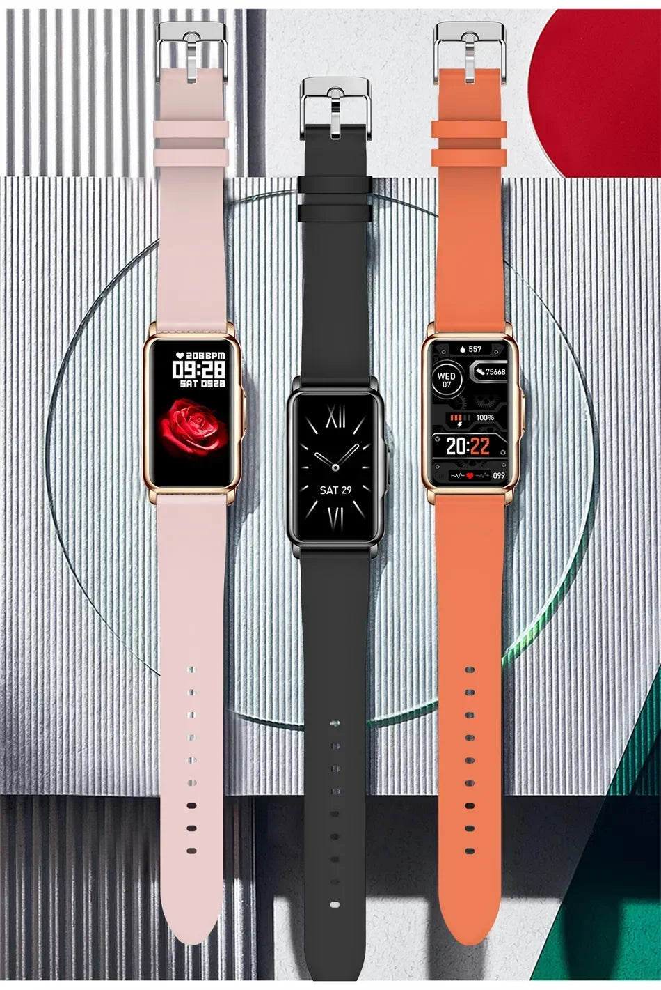 Annie’s Fashion Smartwatch for Men & Women – Full Touch Fitness & Health Tracker