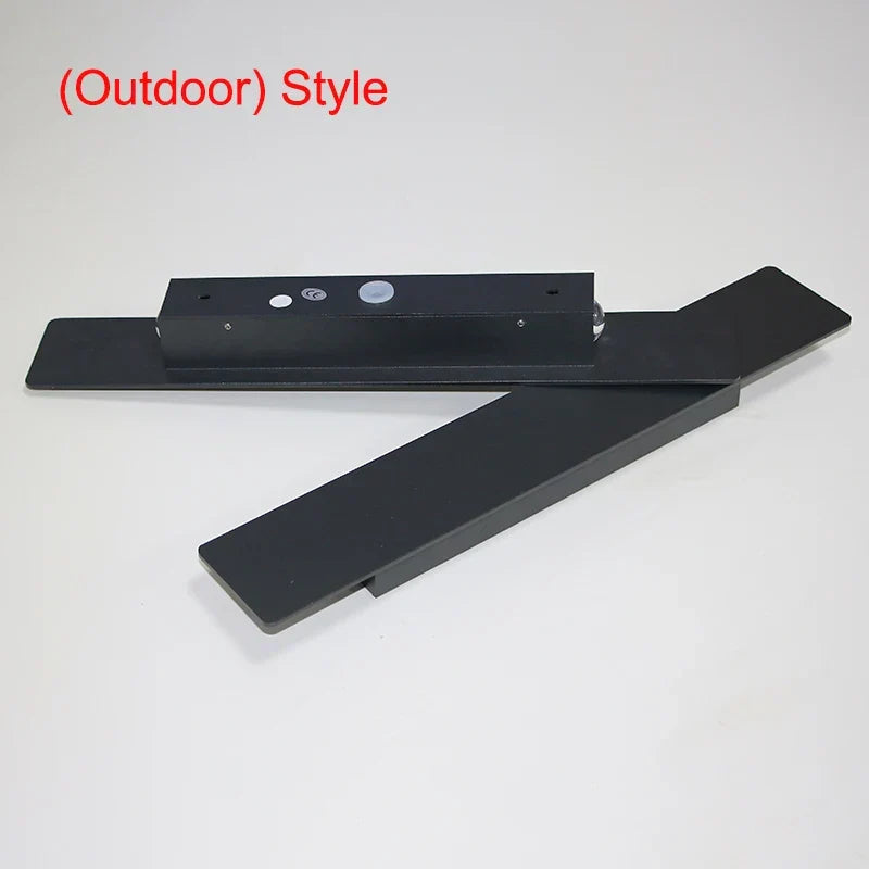 Waterproof LED Aluminum Strip Wall Light Indoor Outdoor Bedroom Porch — Black 2W to 18W