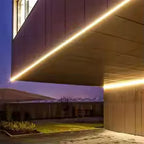 Outdoor waterproof LED strip lights warm white IP68 pergola deck eave — pergola installation detail
