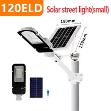 Solar flood light 200W equivalent dual head IP66 outdoor — perimeter security lighting