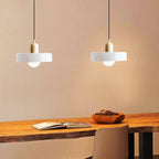 Nordic Bauhaus Retro Glass Pendant Light Adjustable Bedroom Living Room Bar — Multi Colors
