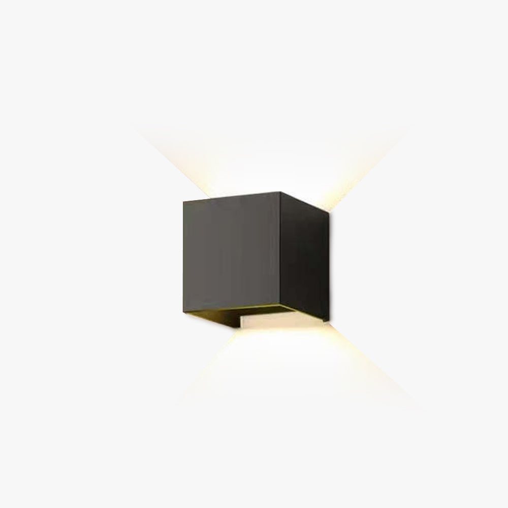 Nexu Modern Square LED Outdoor Wall Lamp – Adjustable Design