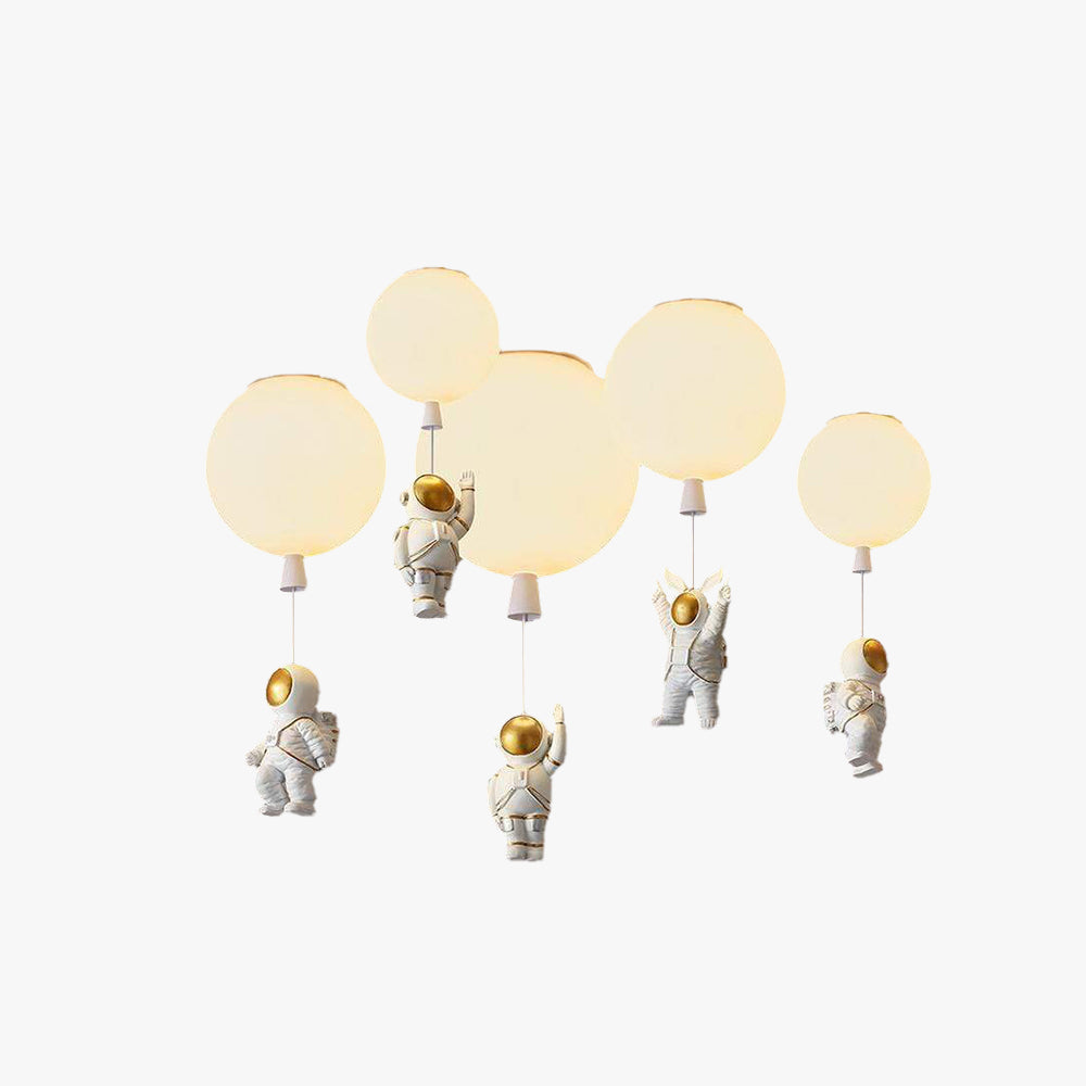 Aria Astronaut Balloon Flush Mount Ceiling Light, L 20/25/30/35cm