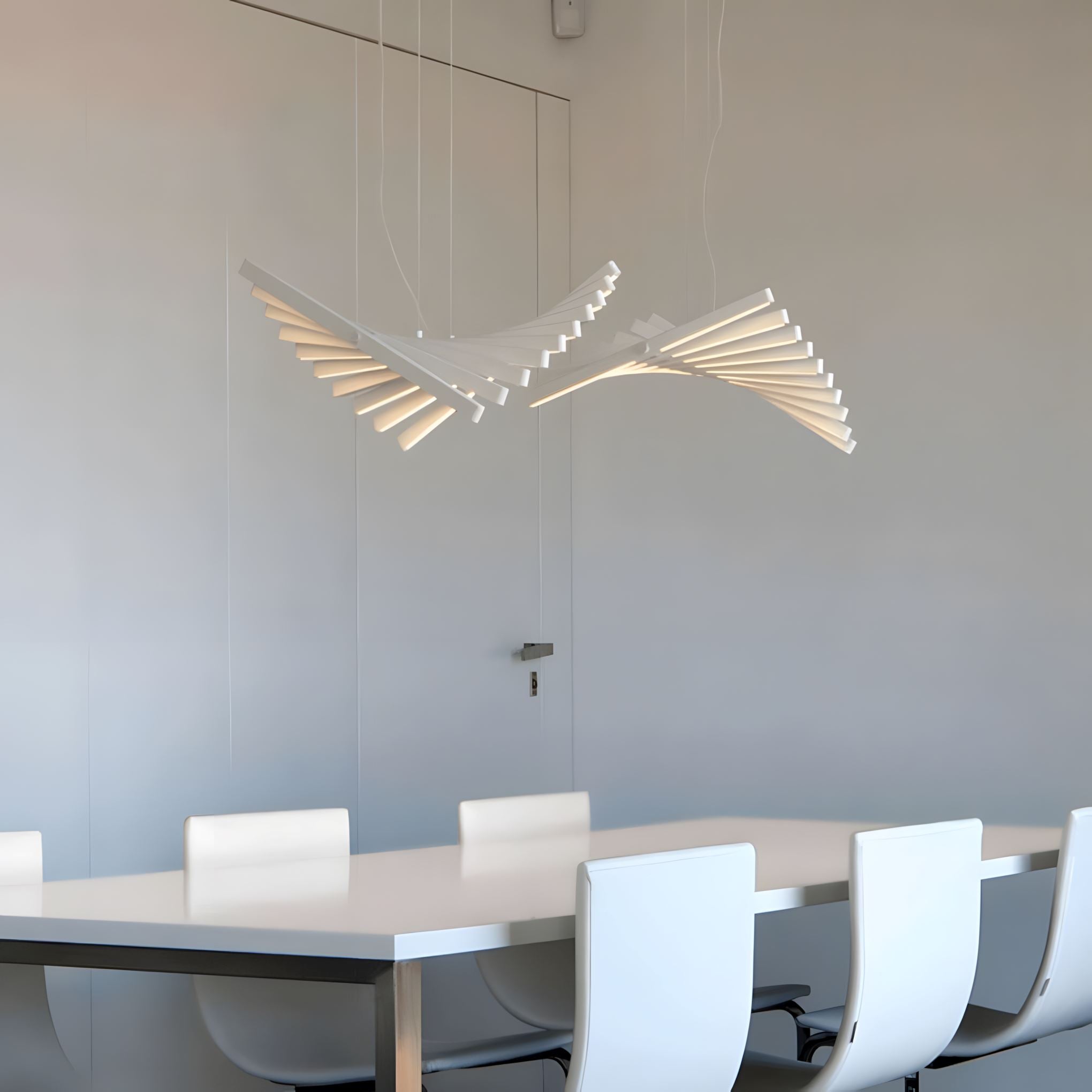 Sonata LED Chandelier Dimmable Linear Pendant Dining Room Living Room — 10 to 30 Heads