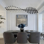 Sonata LED Chandelier Dimmable Linear Pendant Dining Room Living Room — 10 to 30 Heads