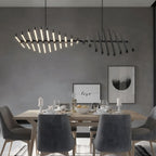 Sonata LED Chandelier Dimmable Linear Pendant Dining Room Living Room — 10 to 30 Heads