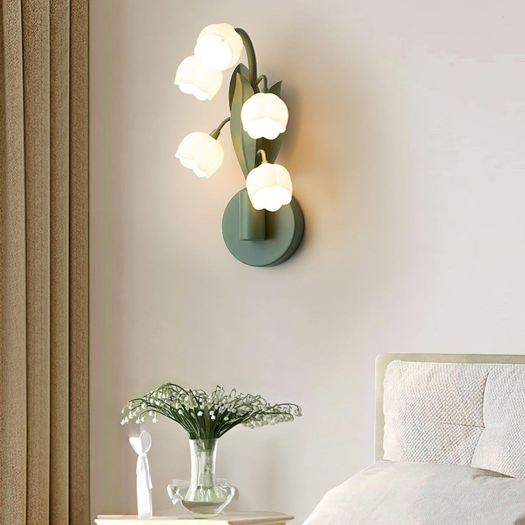 Aelis Natural Orchid Wall Lamp – Elegant Indoor Botanical Lighting