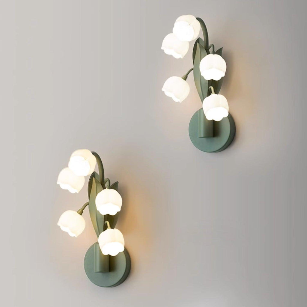 Aelis Natural Orchid Wall Lamp – Elegant Indoor Botanical Lighting