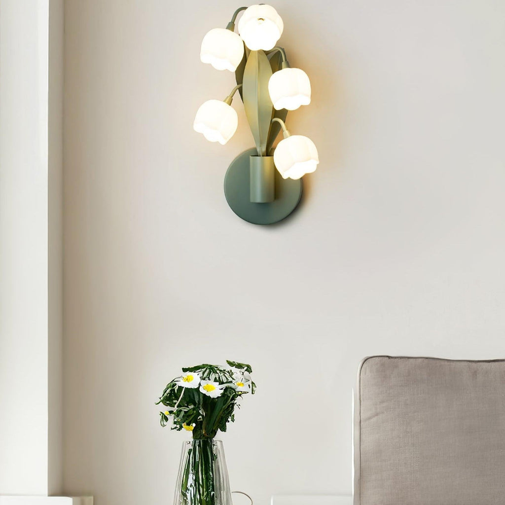 Aelis Natural Orchid Wall Lamp – Elegant Indoor Botanical Lighting