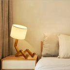 Mr. Glowbot Nordic Handcrafted LED Desk Lamp Whimsical Bedside Bedroom Office