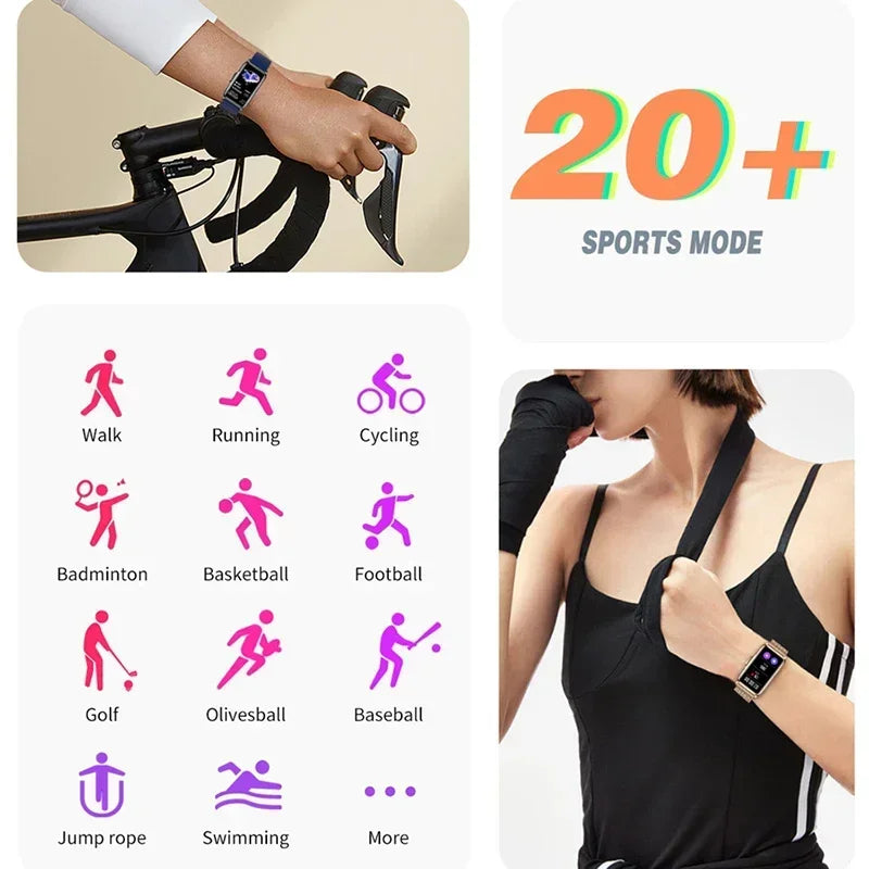 Annie’s Fashion Smartwatch for Men & Women – Full Touch Fitness & Health Tracker