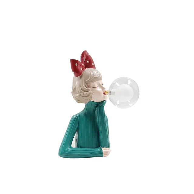 Fairy Girl Figurine LED Table Lamp Whimsical Bedside Bedroom Decor — 6 Styles