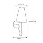 Scoop Brass Wall Lamp Sculptural Modern Bedroom Living Room Hallway — Brass Black