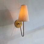 Scoop Brass Wall Lamp Sculptural Modern Bedroom Living Room Hallway — Brass Black