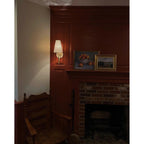 Scoop Brass Wall Lamp Sculptural Modern Bedroom Living Room Hallway — Brass Black