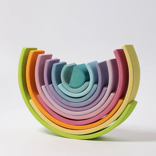 Grimm's Rainbow Pastel Large 12 pieces details