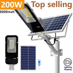 Solar flood light 200W equivalent dual head motion sensor IP66 outdoor — 1, 2 and 3-pack