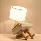 Mr. Glowbot Nordic Handcrafted LED Desk Lamp Whimsical Bedside Bedroom Office