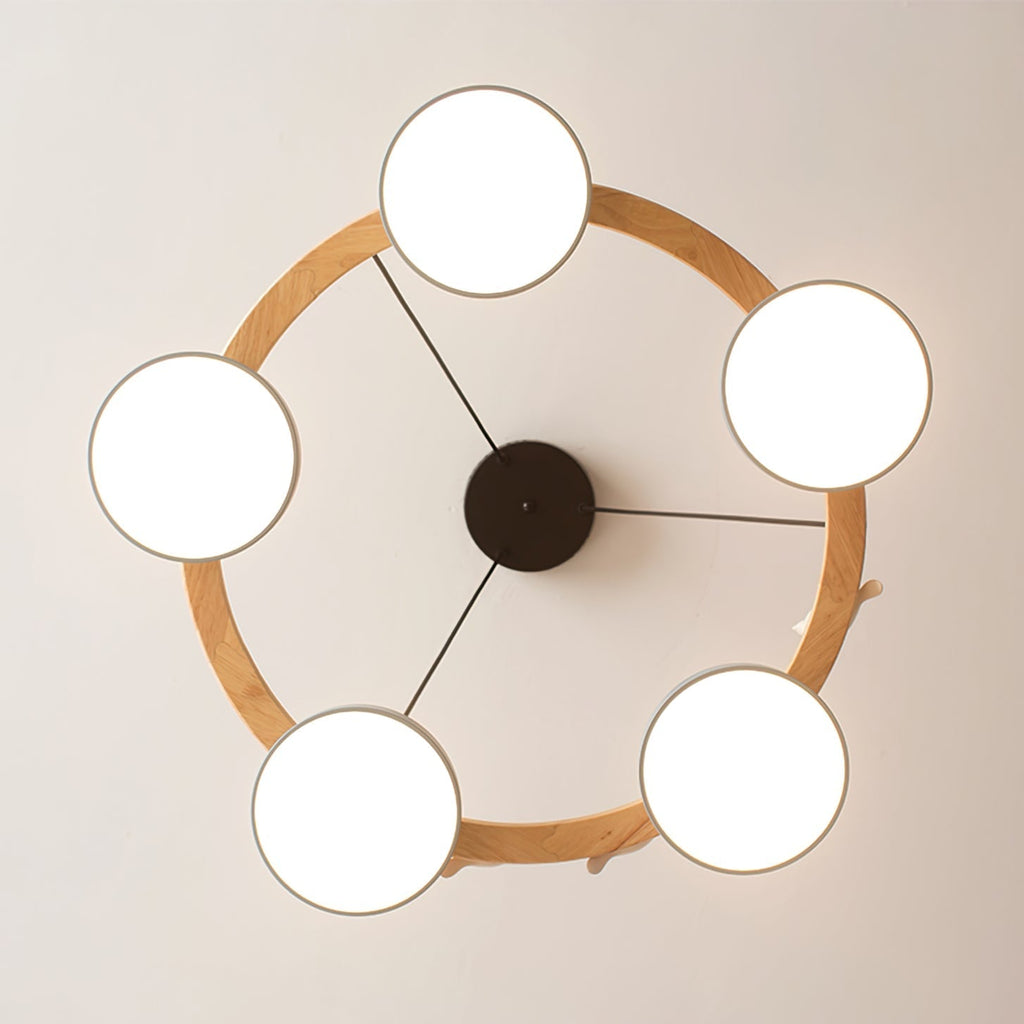 Cliff Chandelier Bird Round