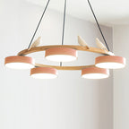 Cliff Chandelier Bird Round